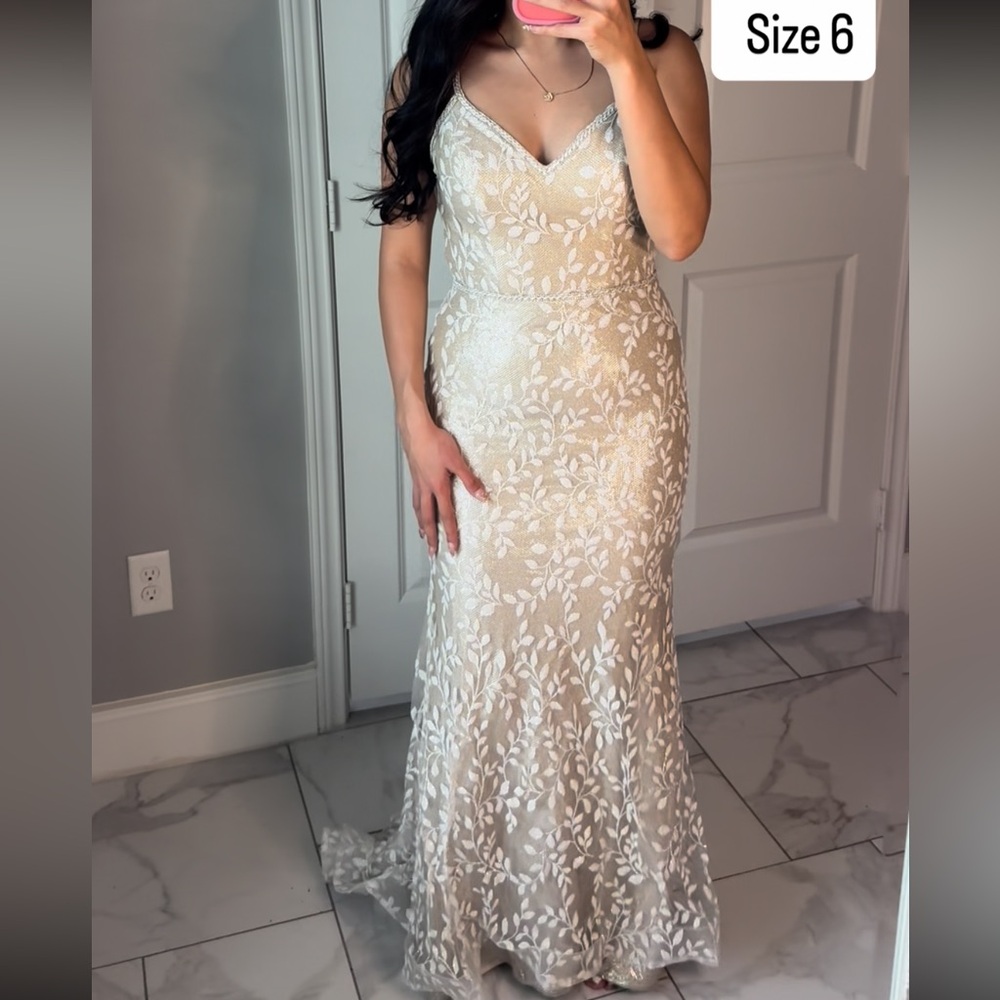 Camille La Vie Cream Maxi Dress